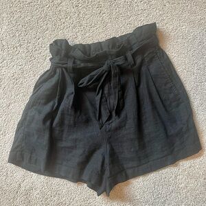 Madewell EXCELLENT Linen shorts size 4/small Black